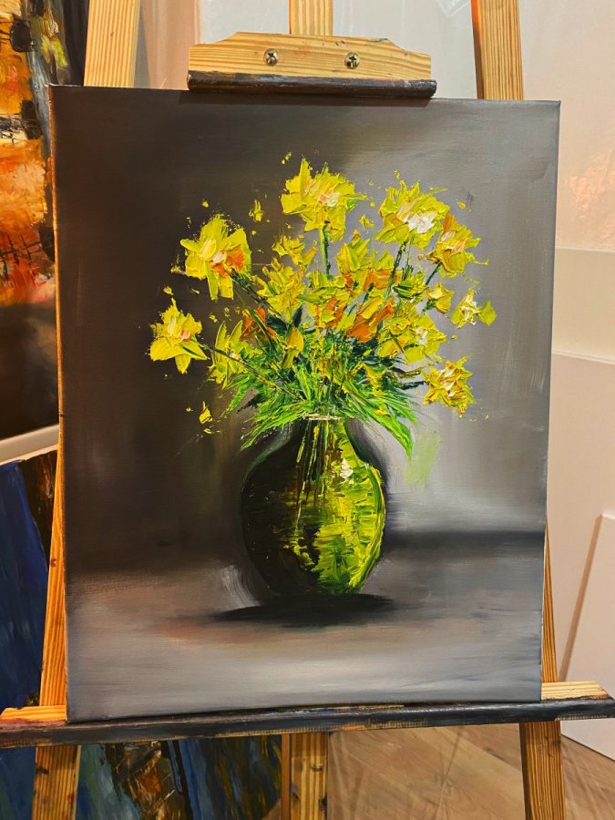 Pétales jaunes | 50 x 40 cm – Enzo Jung