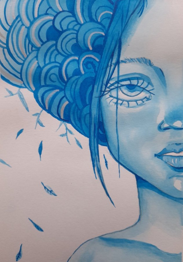 Portrait de Daphnée – Marino Blue
