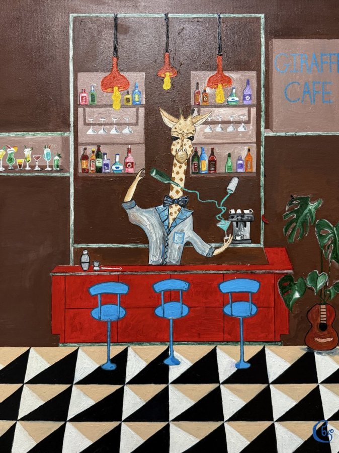 Bartender giraffe – Nina Davitadze