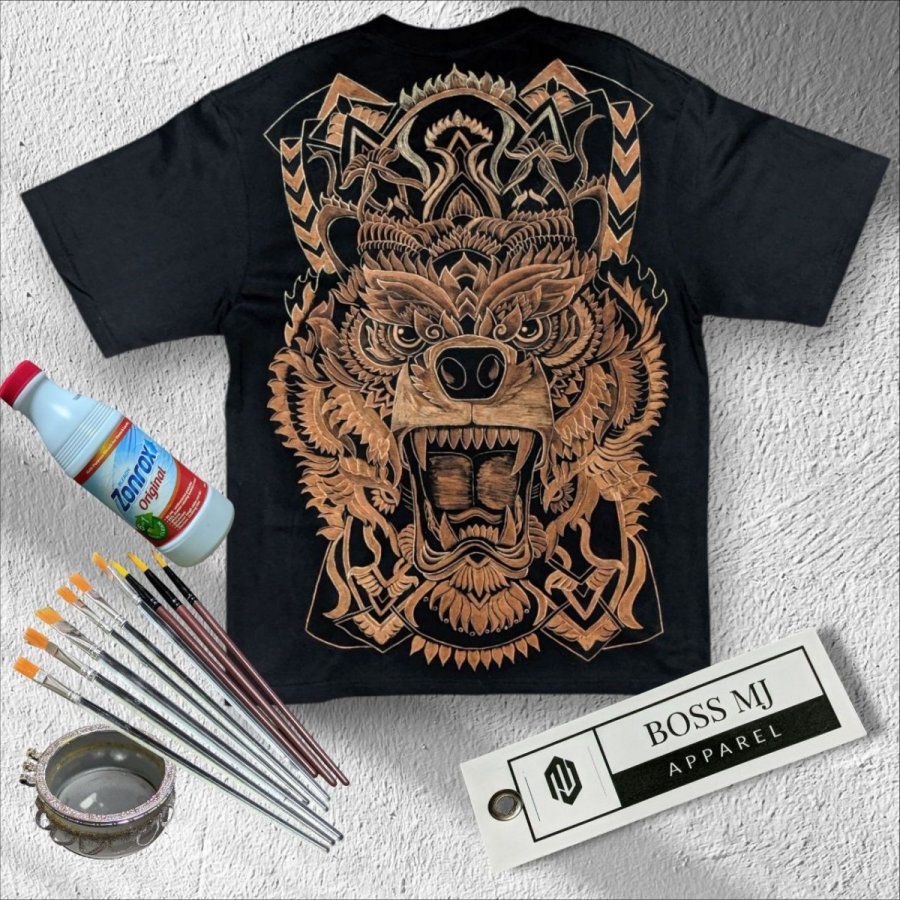 Mandala Bleach Painting Design – Jhon Paul Porol Alcomendras