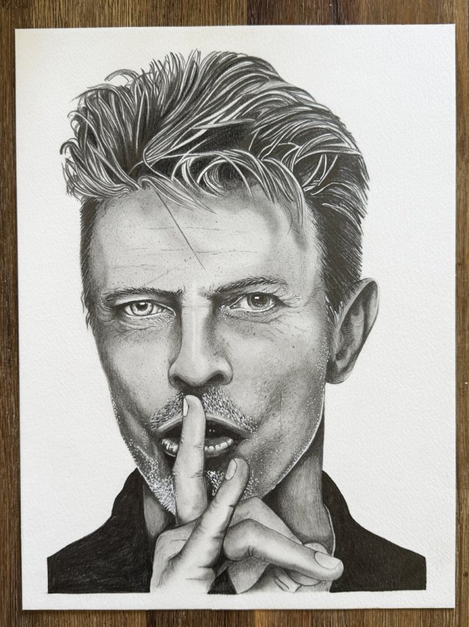 Portrait original de David Bowie – élodie Wegeler