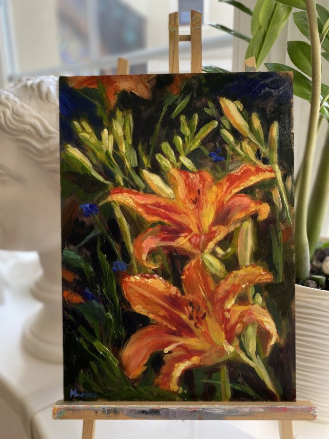 «Daylilies and the Sun» – Marine