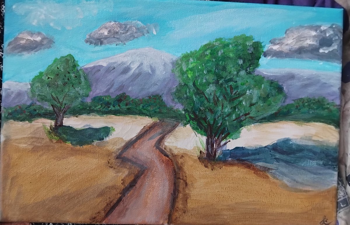 Trees and mountains – Beginner Artist