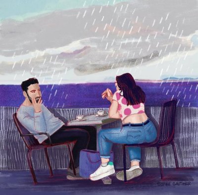 Chilly terrace by Sophie Gauthier