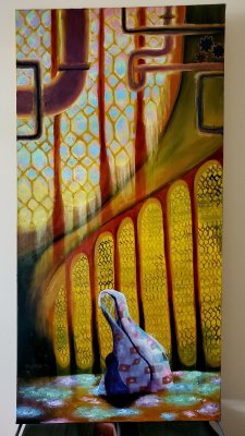 From within the shadow of a Stained Glass Horror by Naari Faerywilde