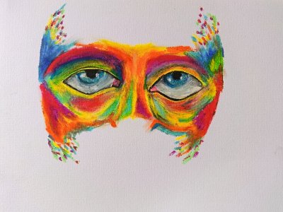 Visage coloré by Damien