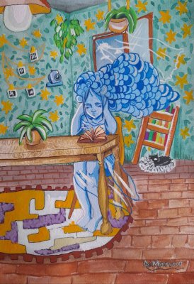 Daphnée en lectrice by Marino Blue
