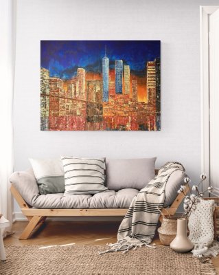 Sunrise At Brooklyn Bridge by jean.luc.art