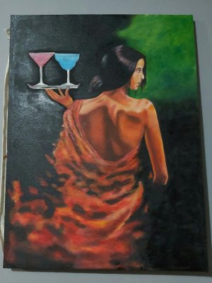 Lady at the bar by Philmont G.
