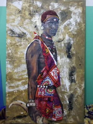 Maasai warrior by Evans opoku Adade