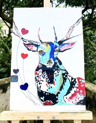 The Colorful Stag by Oronno ahmed