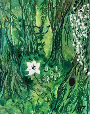 Green forest by Véronique Kasongo