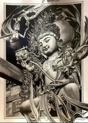 Buddha by Maria Tarelho Neves