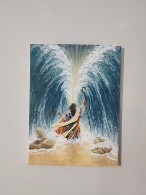 Moses and the sea by Matija