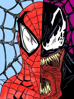 Spidey-Venom by Hannah Hoeger