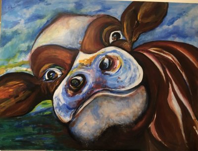 Curious Cow by Elizabeth Sorensen