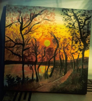 Lazy sun drop by Namal jameel