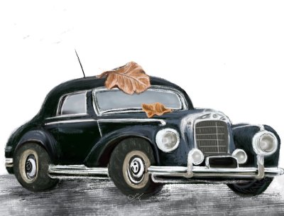 vintage car by Caree