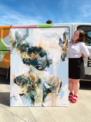 portrait painting On canvas by Ava Skylar