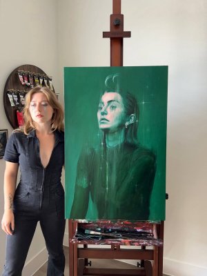 Oil-painting and Smearing by Ashley Beth