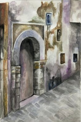 Old city back alley by Saadia Shahid