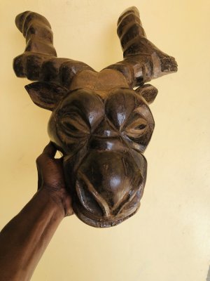 Beast mask by Fiston Ilunga