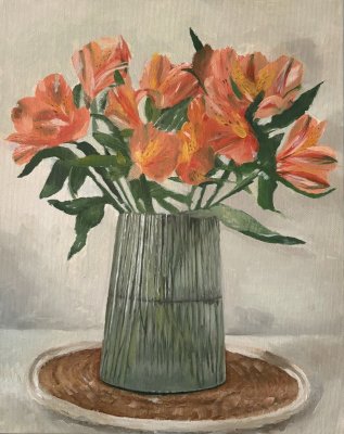 Embers in Green by Sunshine Art by Migl? Žukauskait?