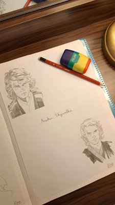 Anakin Skywalker Portrait by Artbykira